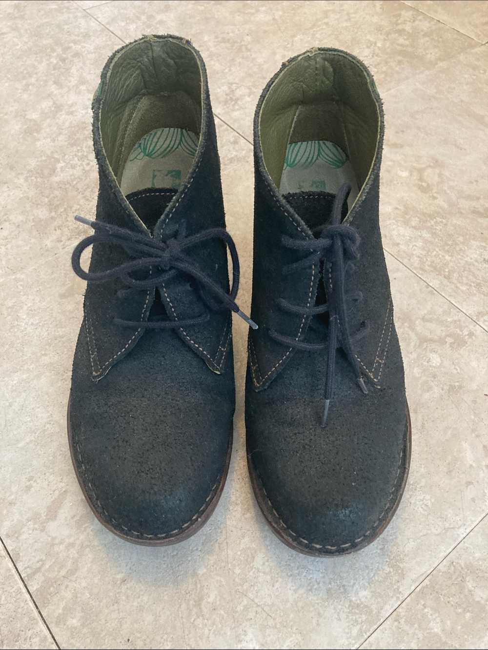 El Naturalista Dark Black Suede Heels